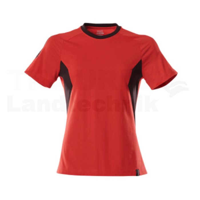 T-Shirt Verkehrsrot/Schwarz 4XLONE