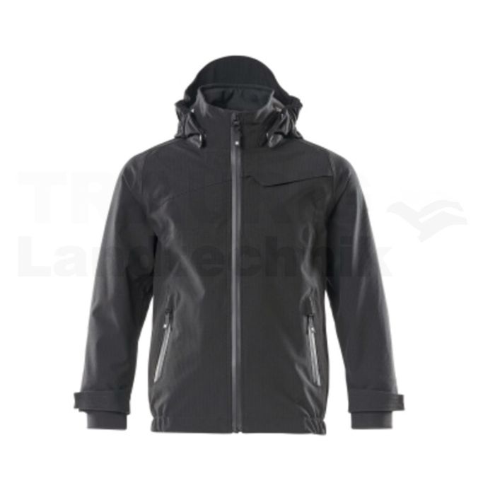 Kinder Hardshell Jacke  Schwarz 128