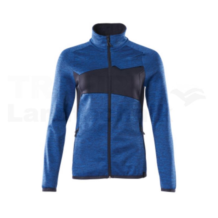 Fleecepullover  Azurblau/Schwarzblau 5XL