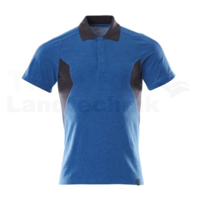 Polo-Shirt Azurblau/Schwarzblau 3XLONE