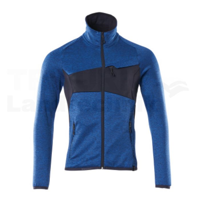 Fleecepullover  Azurblau/Schwarzblau XL