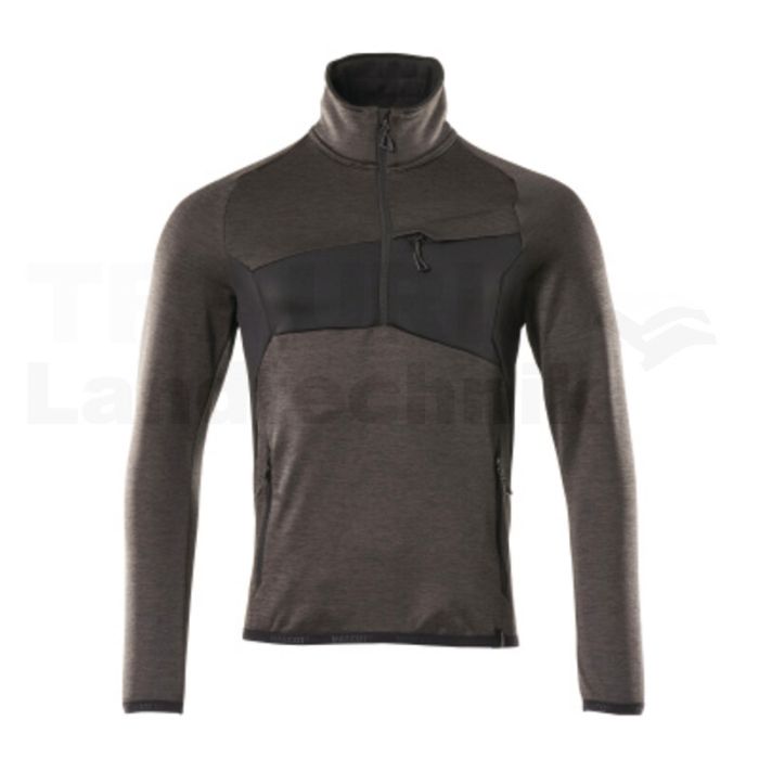 Fleecepullover  Anthrazit/Schwarz XS