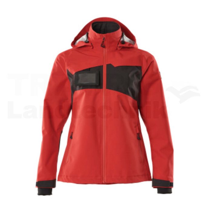 Hardshell Jacke Verkehrsrot/Schwarz 3XL
