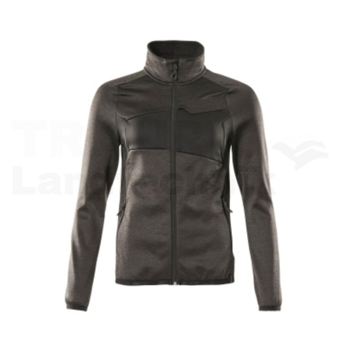 Fleecepullover  Anthrazit/Schwarz M