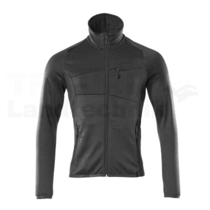 Fleecepullover  Schwarz 5XL