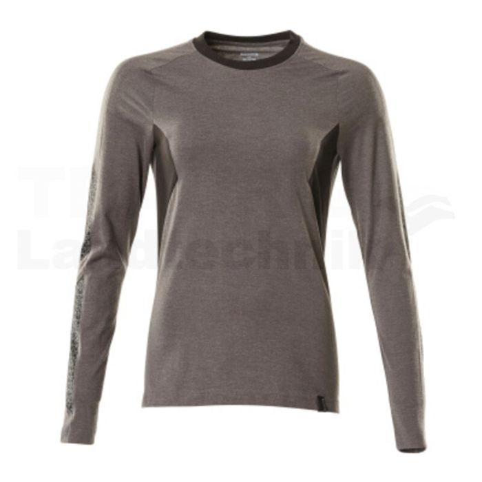 T-Shirt, Langarm Anthrazit/sw XL ONE