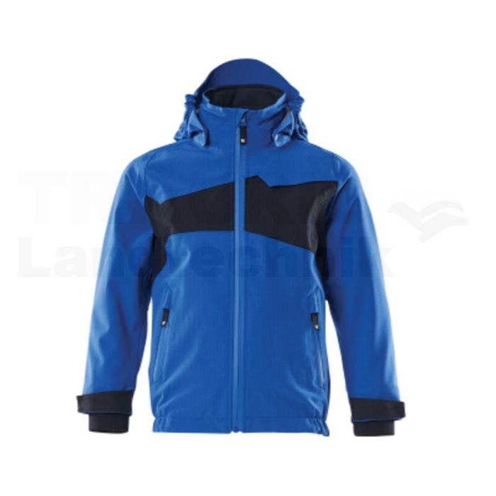 Kinder Hardshell Jacke   sw/blau 164