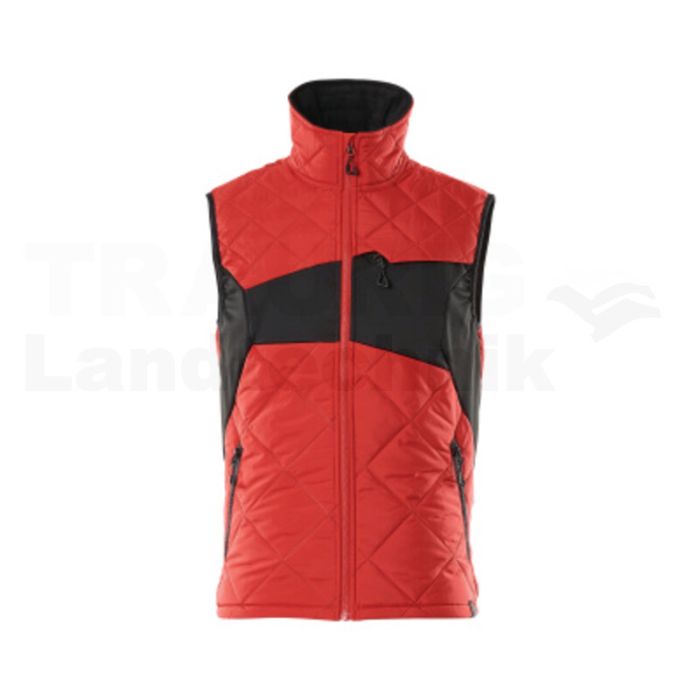 Thermoweste Verkehrsrot/Schwarz 2XL