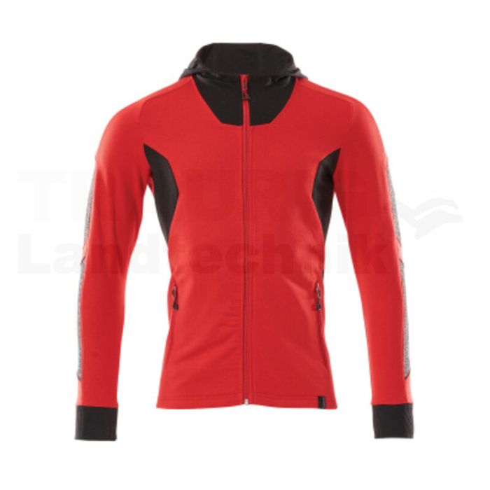 Kapuzensweatshirt  Verkehrsrot/sw L  ONE