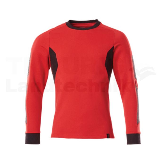 Sweatshirt Verkehrsrot/Schwarz L  ONE