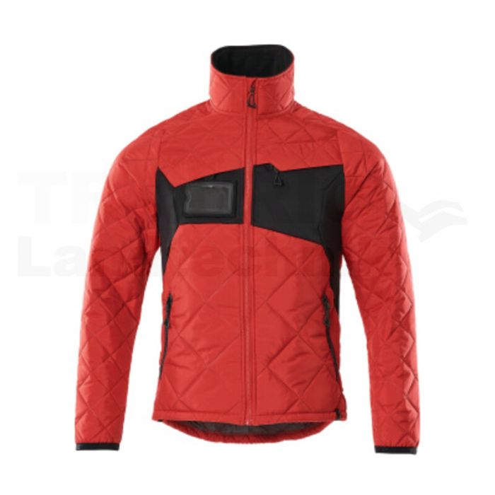 Thermojacke Verkehrsrot/Schwarz XL