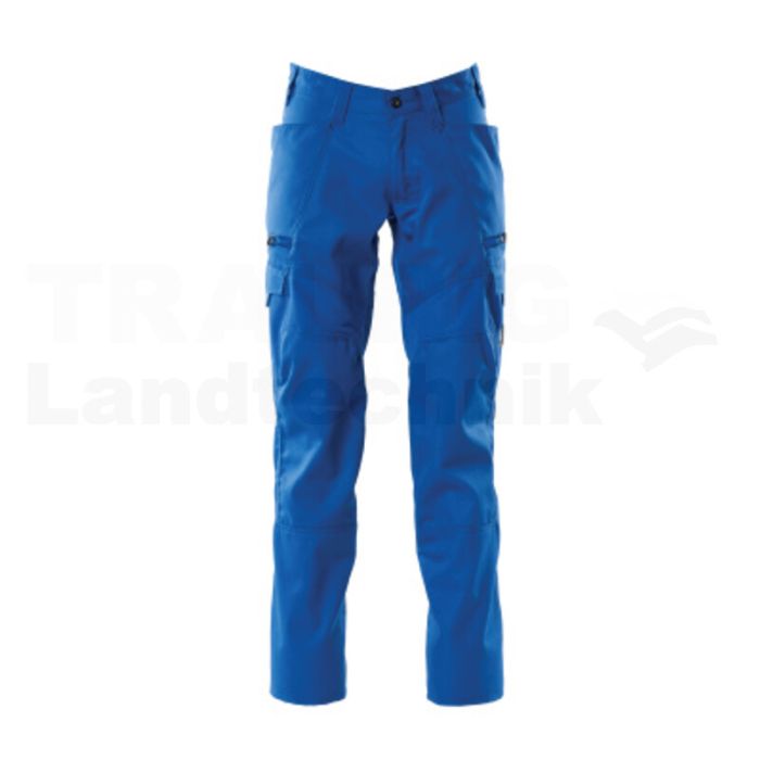 Hose mit Schenkeltaschen Azurblau 82C45