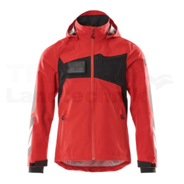 Hardshell Jacke Verkehrsrot/Schwarz 2XL