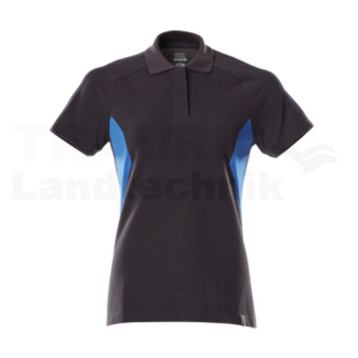 Polo-Shirt Schwarzblau/Azurblau XL ONE