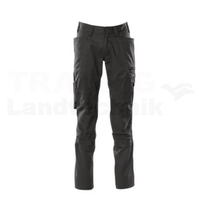Hose mit Knietaschen Schwarz 76C48