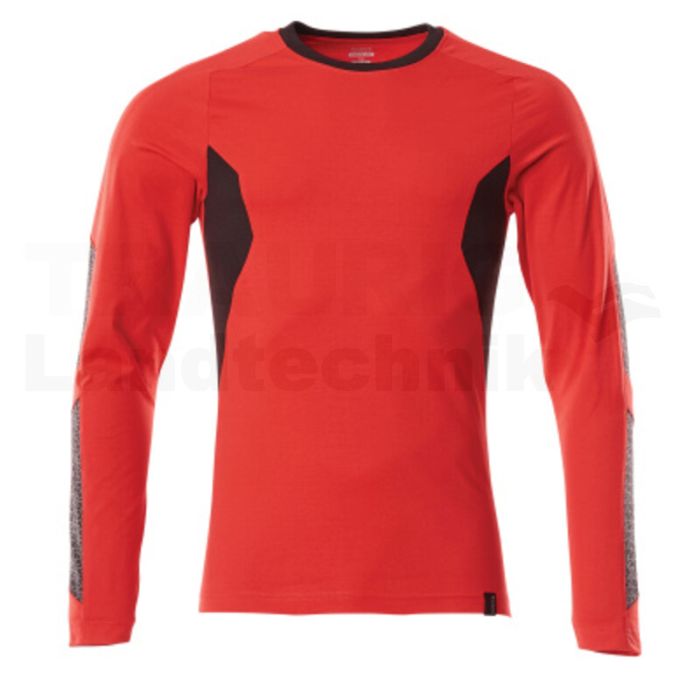 T-Shirt, Langarm Verkehrsrot/sw 2XLONE