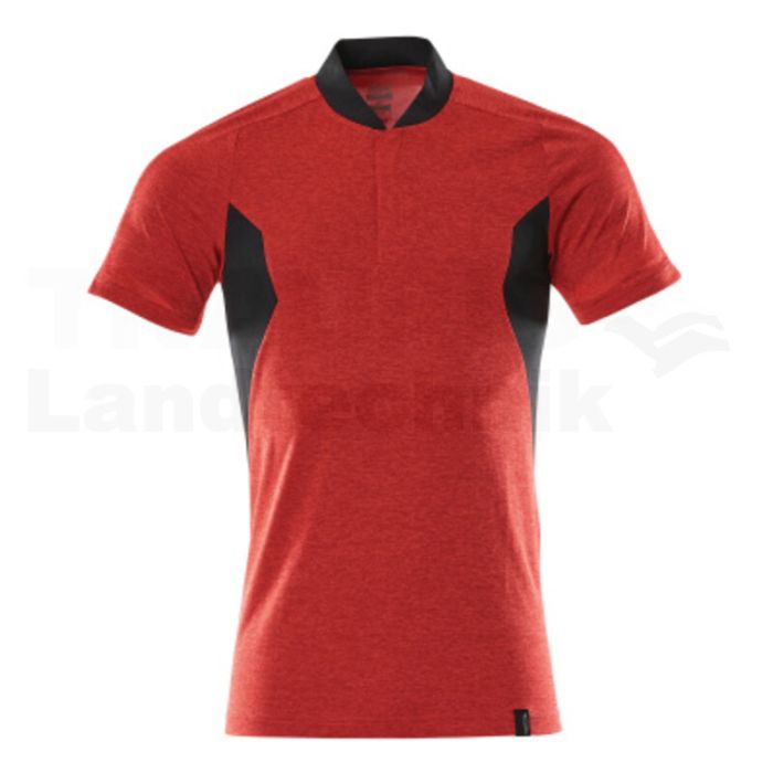 Polo-Shirt Verkehrsrot/Schwarz 4XLONE
