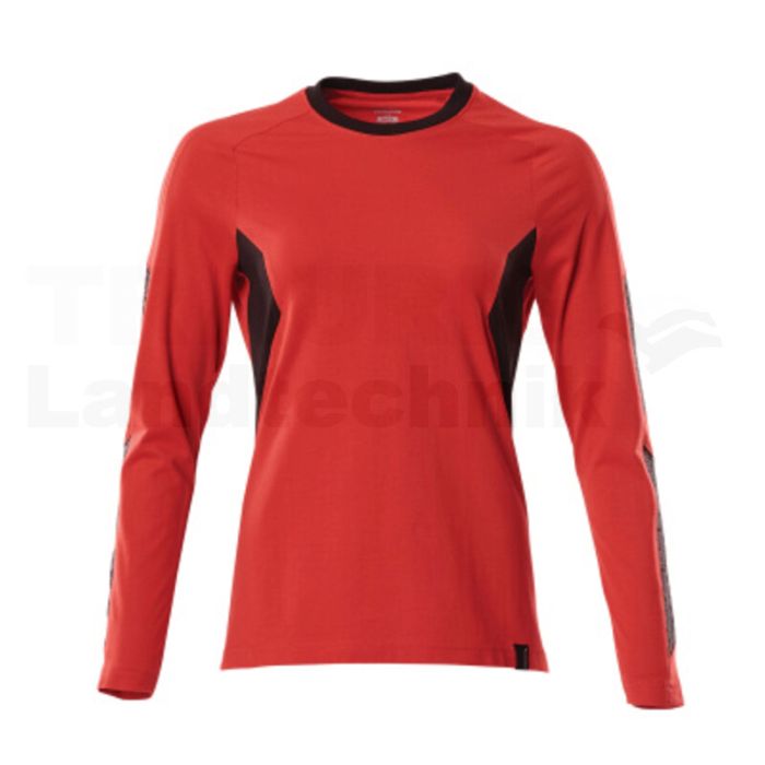 T-Shirt, Langarm Verkehrsrot/sw 3XLONE