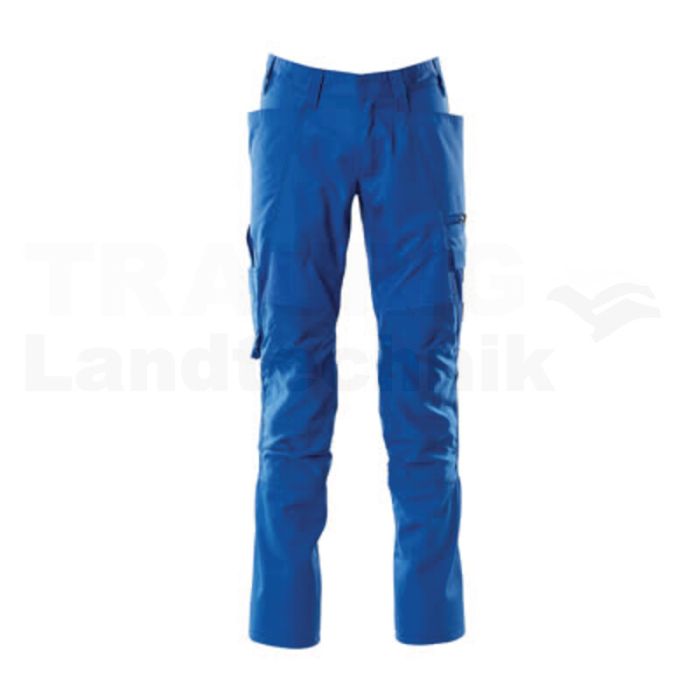 Hose mit Knietaschen Azurblau 90C56