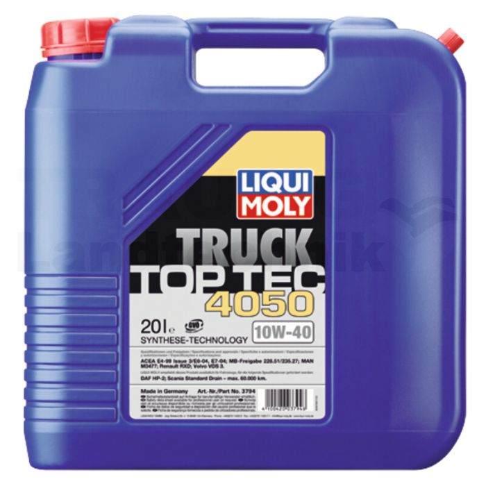20L Motoröl TOP TEC Truck 4050 10W40