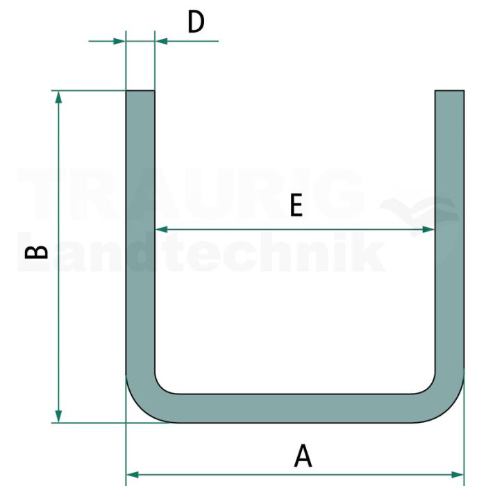 BW-U-Stahl St37-2 21x18x21x1,5 VZ-6M
