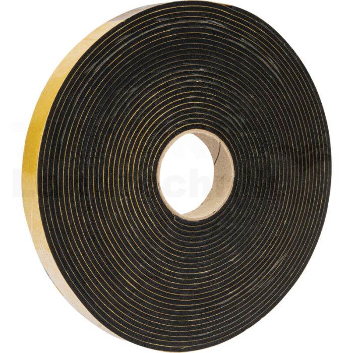 Moosgummi 50x5 mm, VE 50m, EPDM schwarz Moosgummi 50x5 mm, VE 50m, EPDM schwarz