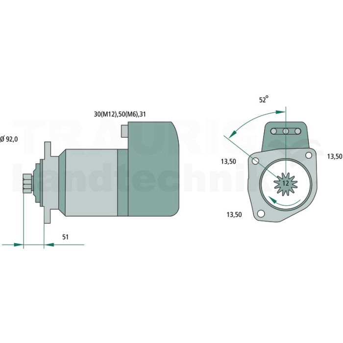 Starter 24 V / 6,6 kW Starter 24 V / 6,6 kW