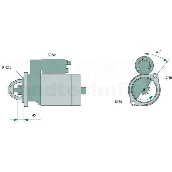Starter 12 V / 1,7 kW Starter 12 V / 1,7 kW