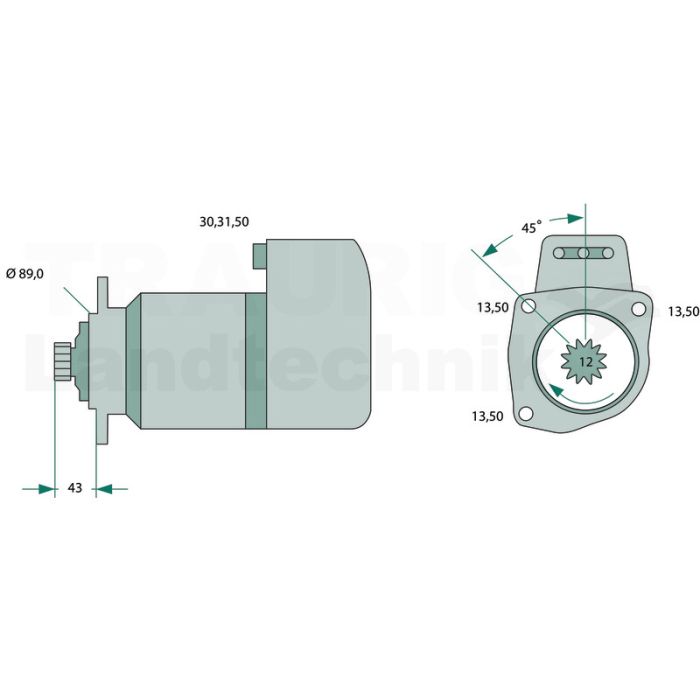 Starter 24 V / 6,6 kW Starter 24 V / 6,6 kW