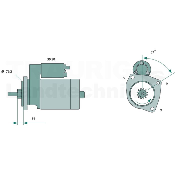 Starter 12 V / 1,1 kW Starter 12 V / 1,1 kW