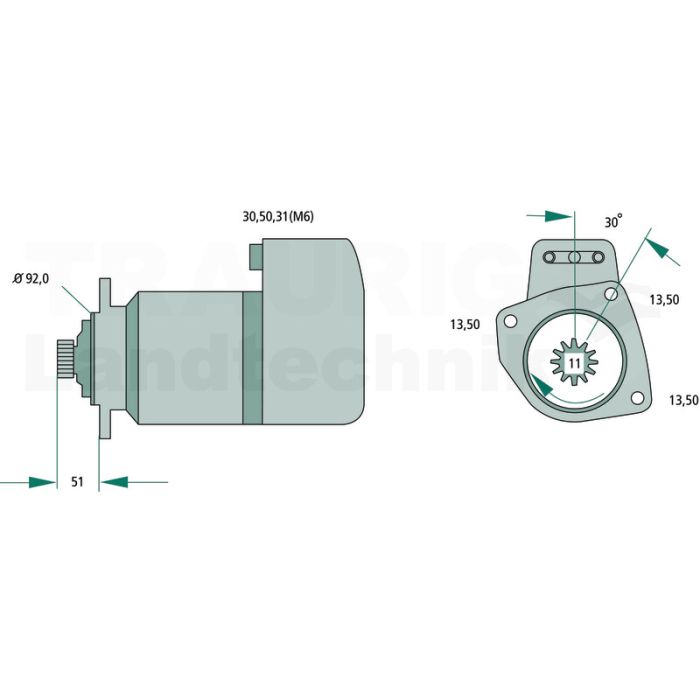 Starter 24 V / 5,4 kW Starter 24 V / 5,4 kW