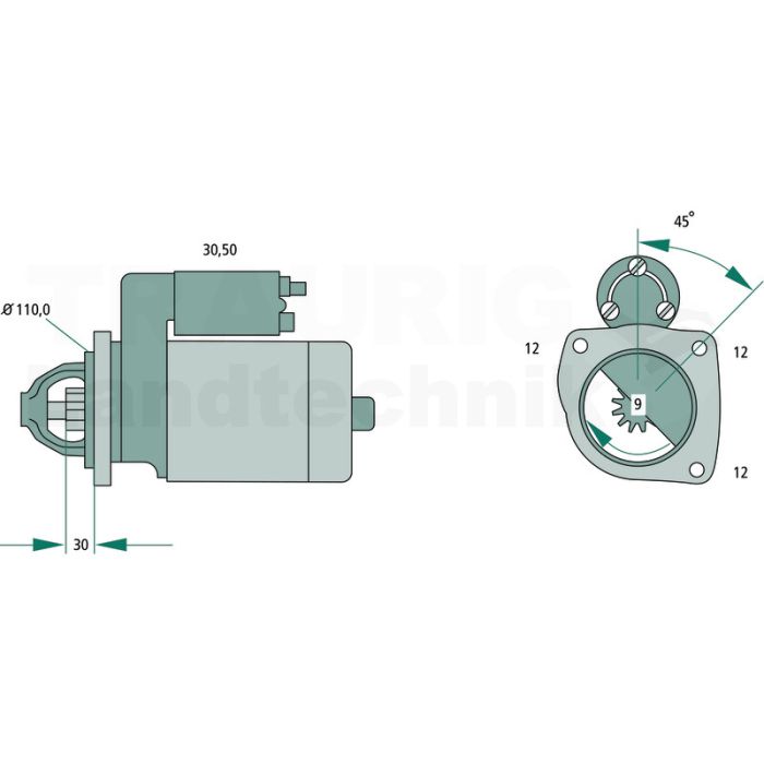 Starter 24 V / 4,0 kW Starter 24 V / 4,0 kW