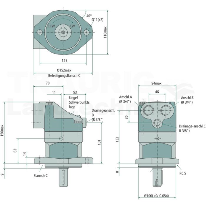 Kolbenmotor F11-010-MB-CV-K-000-0000-00