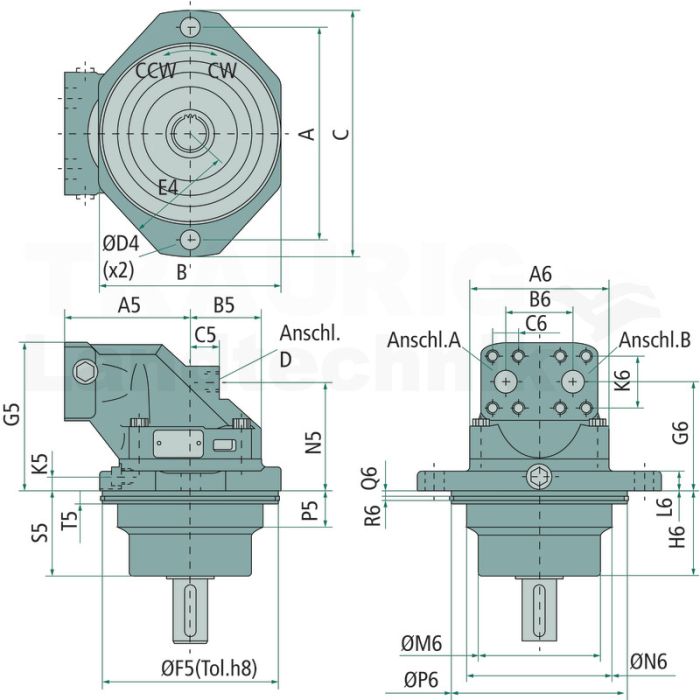 Kolbenmotor F12-030-MF-CV-K-000-0000-P0