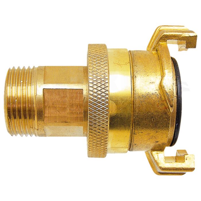 Messing-Saug/Hochdruckkupplung AG 3/4"