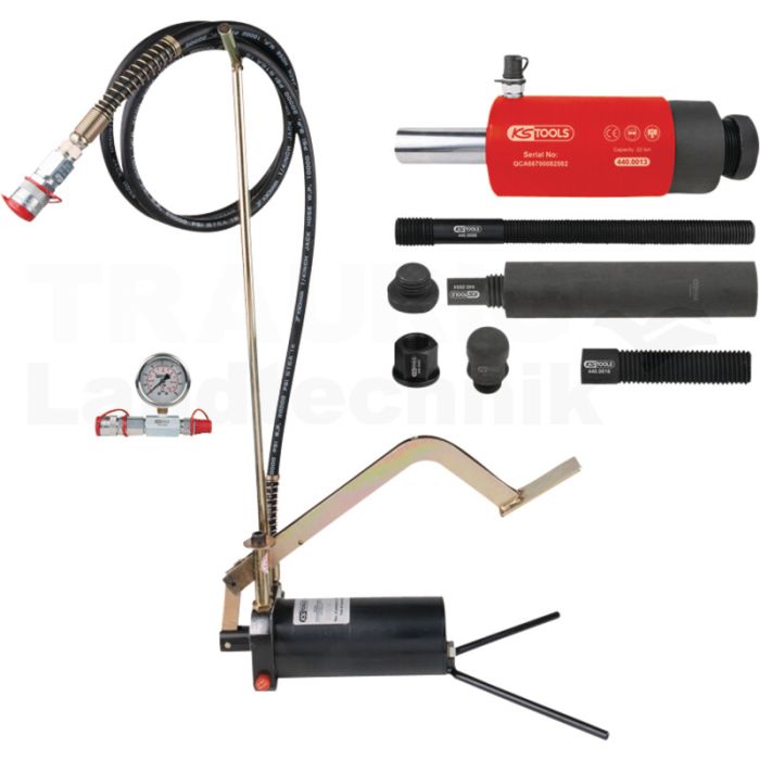 Hydraulik-Einheit 22t, m. Pumpe/Manometer,15tlg.