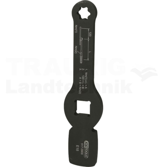 3/4" Schlag-TX-E-Schlüssel mit 2 Schlagf