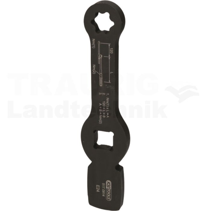 3/4" Schlag-TX-E-Schlüssel mit 2 Schlagf