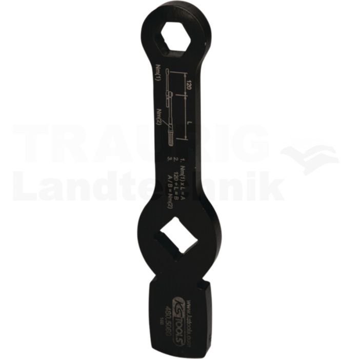 3/4" Schlag-Sechskant-Schlüssel mit 2 Schlagfläche 3/4" Schlag-Sechskant-Schlüssel mit 2 Schlagfläche