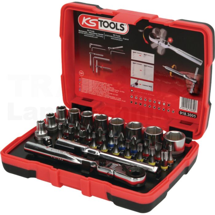 1/4" TORSIONpower Bit-Stecknuss-Box, 33-tlg.