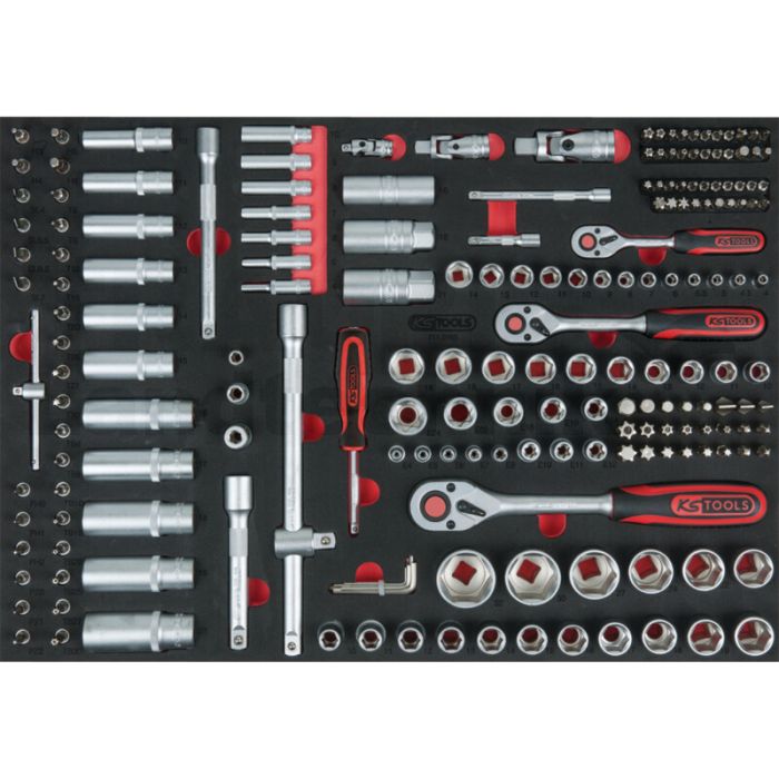 1/4+3/8+1/2" Steckschlüssel-Satz 195tlg