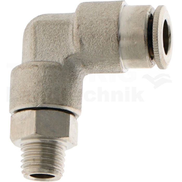 Drehgelenk mit Steckanschluss, Messing