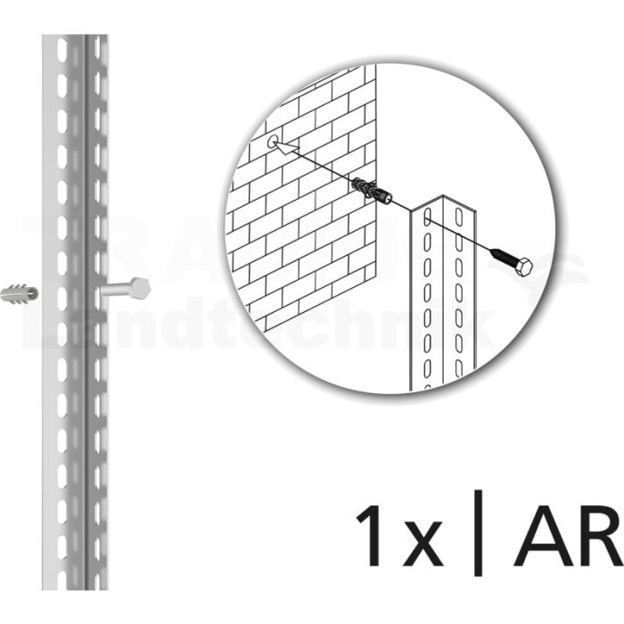 Wandverdübelungsset für META FIX Anbauregal