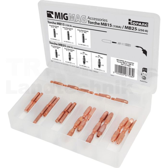 VPErschleißteilebox Kontaktrohre MB15/MB2 VPErschleißteilebox Kontaktrohre MB15/MB2