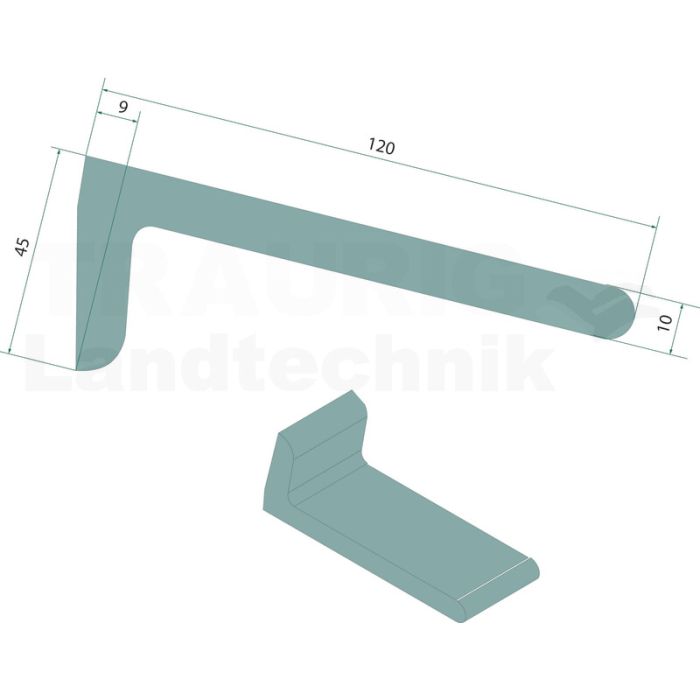 Kotflügelverbreiterung 120 x 45 x 10 mm