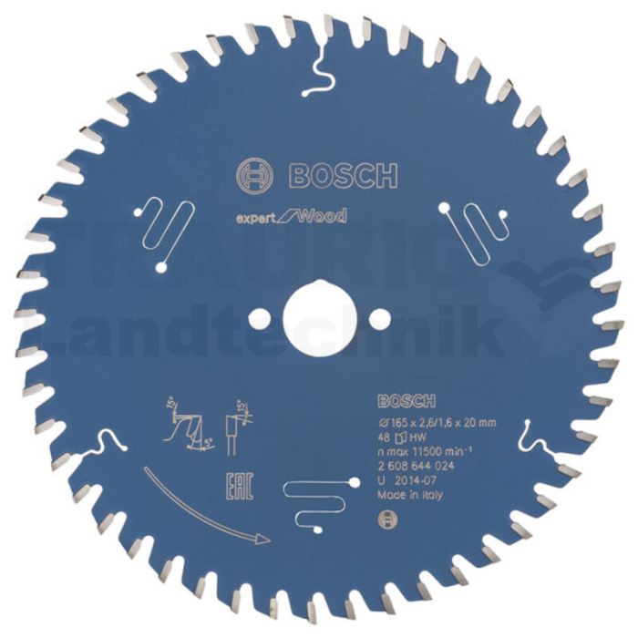 Kreissägeblatt EX WO H 165x20-48 Kreissägeblatt EX WO H 165x20-48