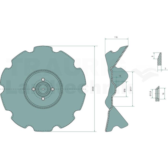 Cutterscheibe 438mm