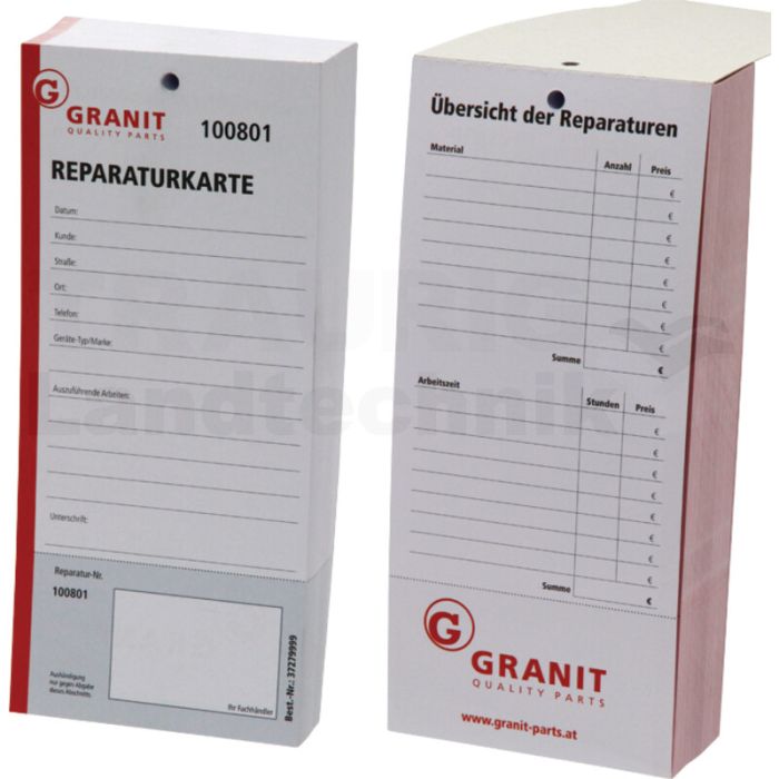 Reparaturkarte
