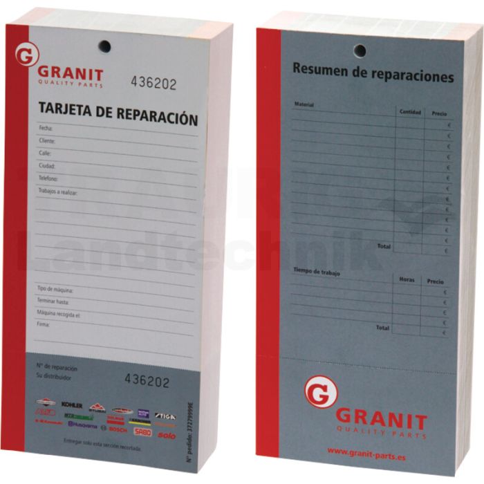 Reparaturkarte