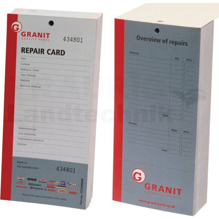 Reparaturkarte